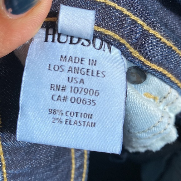 Hudson Elm Blue Denim Cotton Bootcut Low Rise 28 - Picture 5 of 11